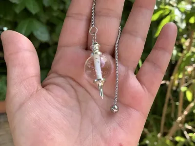 Pendule Mermet ou Séphoroton Cristal de Roche A - Divination et Soins énergétiques - Confirmé et Expert