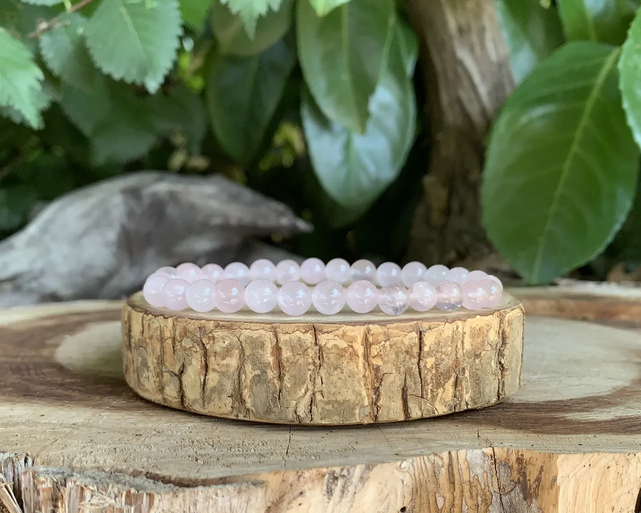 Bracelet Quartz Rose AA – Amour & Guérison