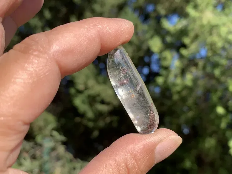 Pierre roulée Quartz Lodolite A - Cristal Chamanique Naturel Rare Brésil