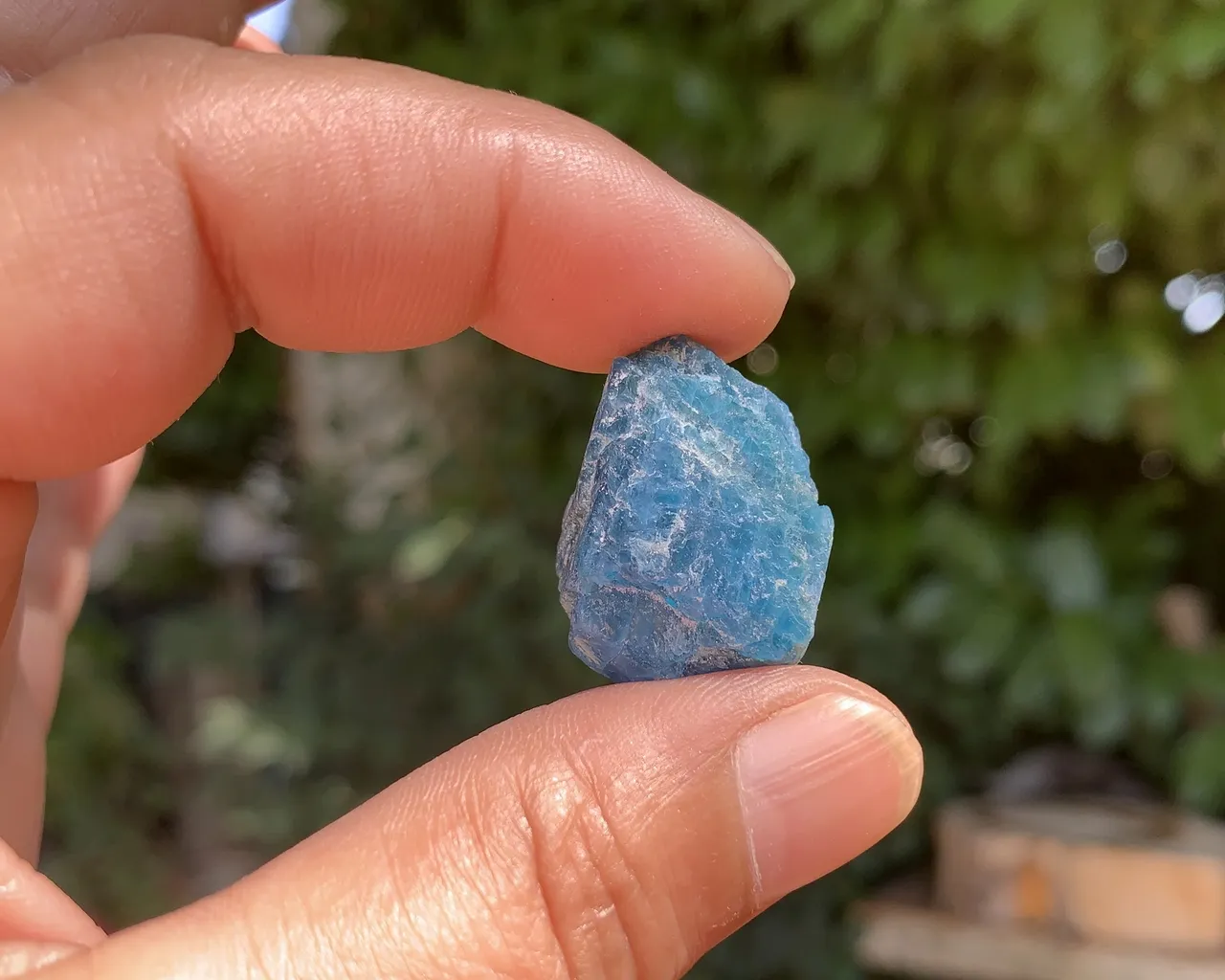 Apatite Bleue cristallisée AAA (8 g) - Madagascar - Pierre Brute Naturelle  Qualité Exceptionnelle