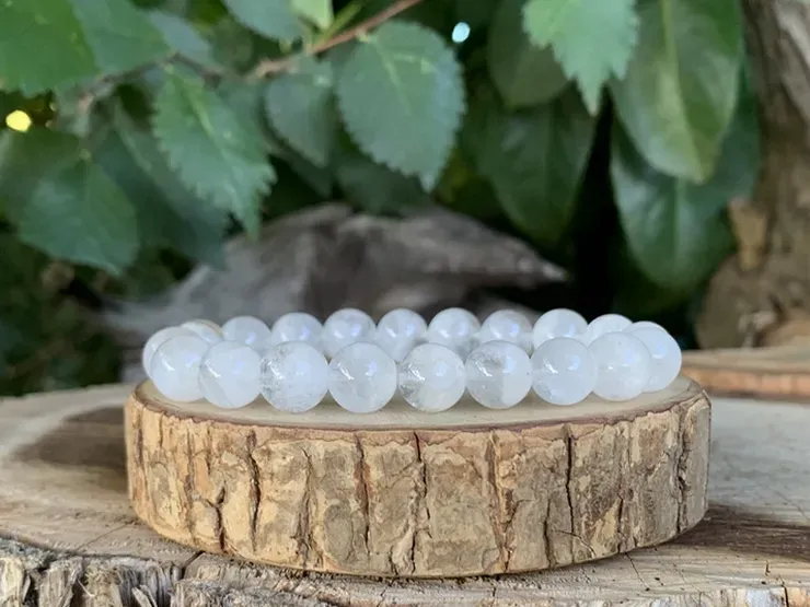Bracelet Quartz Fantôme AA Brésil - Pierre Naturelle Rare Qualité Supérieure