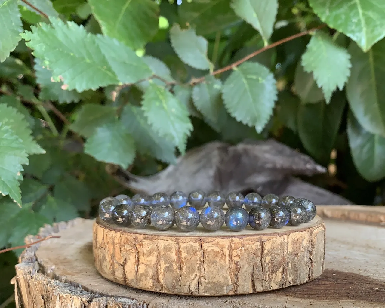 Bracelet Labradorite Bleue AAA - Madagascar - Pierre Naturelle Top Qualité (la meilleure)