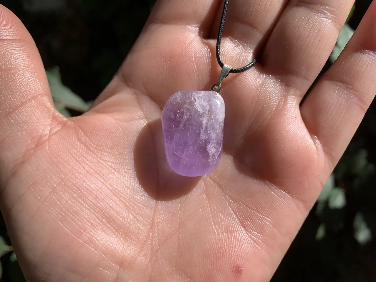 Pendentif Améthyste Lavande A - Pierre Naturelle Brésil