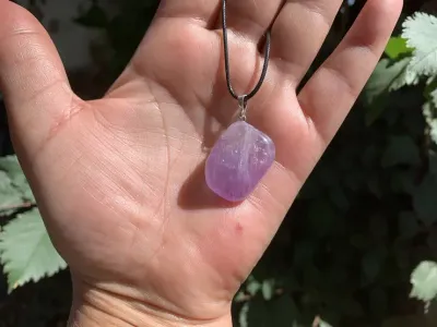Pendentif Améthyste Lavande A - Pierre Naturelle Brésil