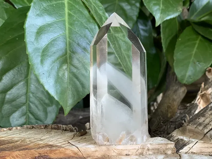 Pointe Quartz Fantôme AAA 6 faces - Brésil - Cristal Naturel Rare Qualité Exceptionnelle