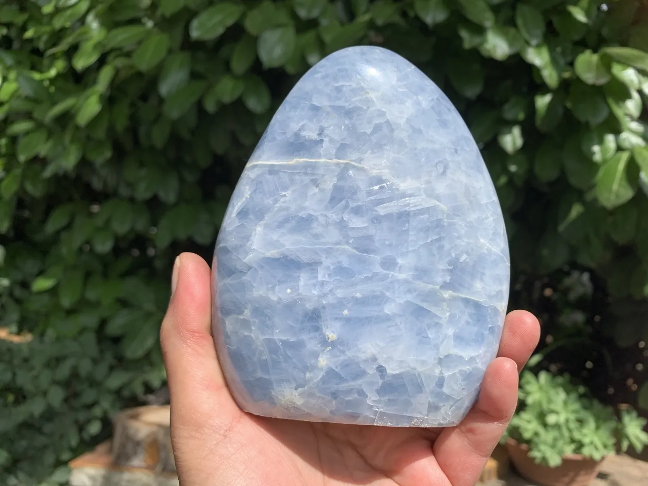 Calcite Bleue AA+ (950 g) Madagascar - Pierre Naturelle Qualité Exceptionnelle