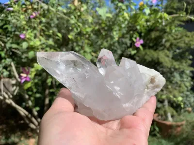 Amas Quartz Blanc AA (346 g) - Brésil - Cristal Naturel Qualité Supérieure