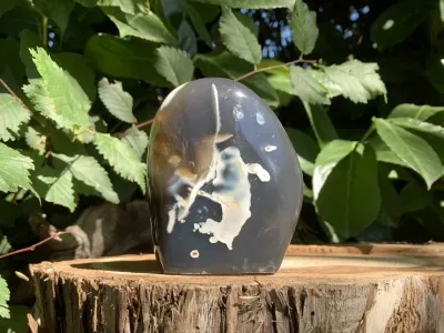 Agate à signature A+ - Protection & Antistress - Pierre Naturelle Madagascar (540 g)