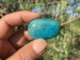 Pierre Roulée Chrysocolle/Shattuckite Extra (33 g) - Namibie - Pierre Naturelle Rare Top Qualité (la meilleure)