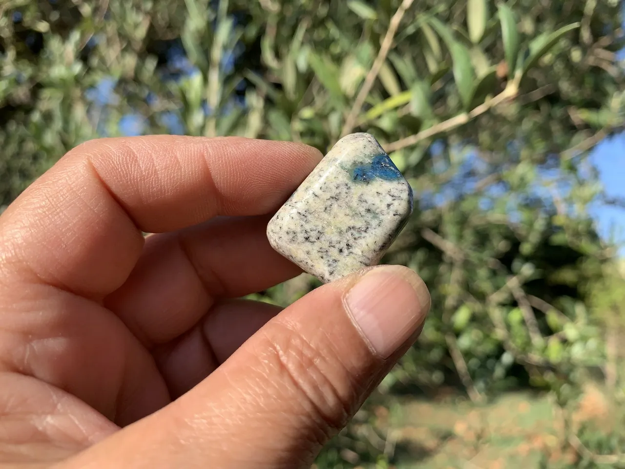Pierre roulée Jaspe K2 AA (16 g) - Afghanistan - Pierre Naturelle Rare Qualité Supérieure