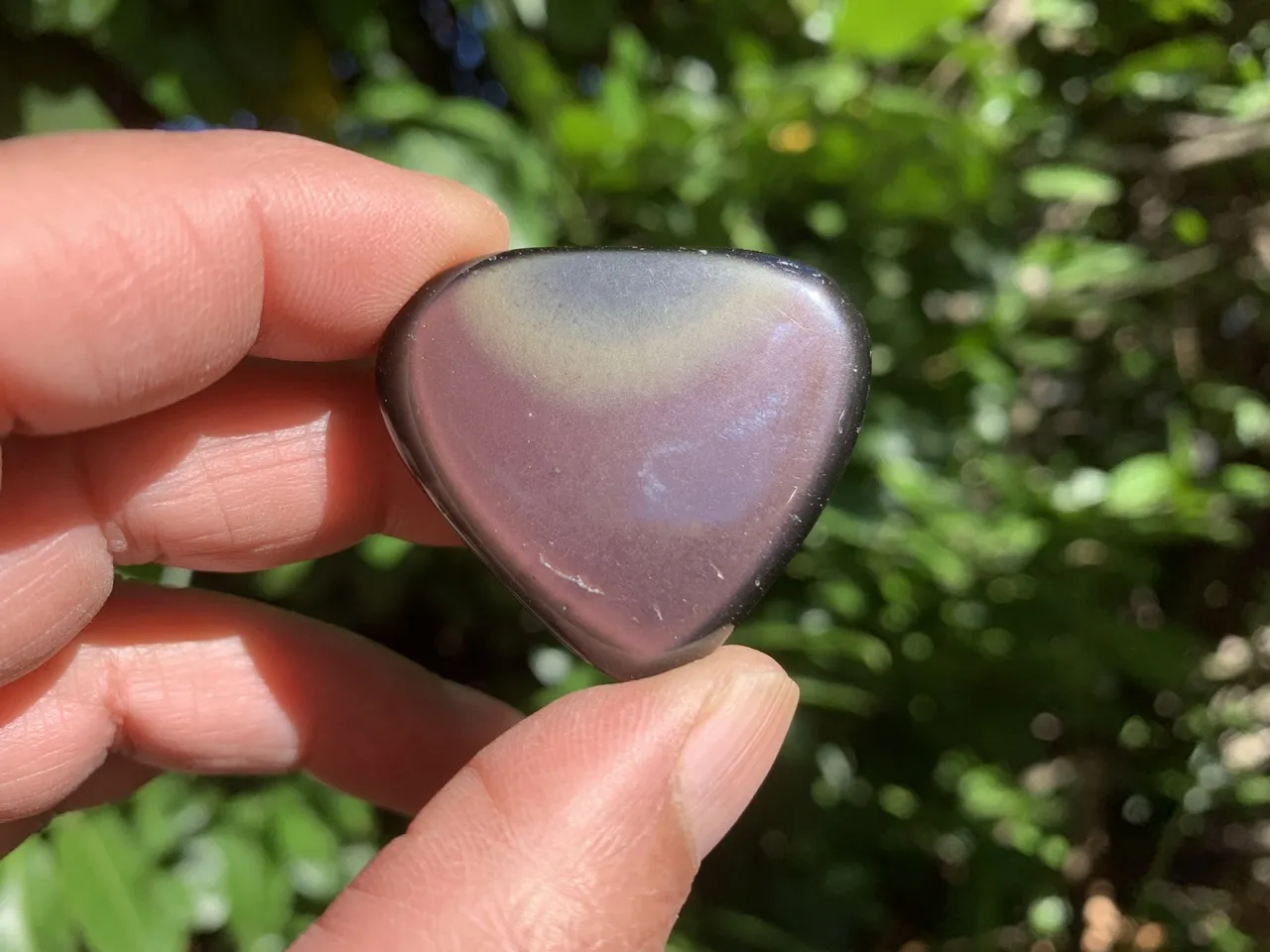 Cœur Obsidienne Œil Céleste AA (26 g) - Mexique - Obsidienne Naturelle Rare Qualité Supérieure