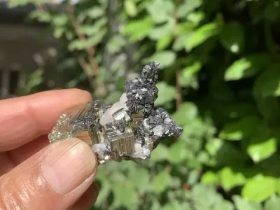 Sphalérite Quartz Pyrite AAA Naturel - Amas cristaux bruts Rares