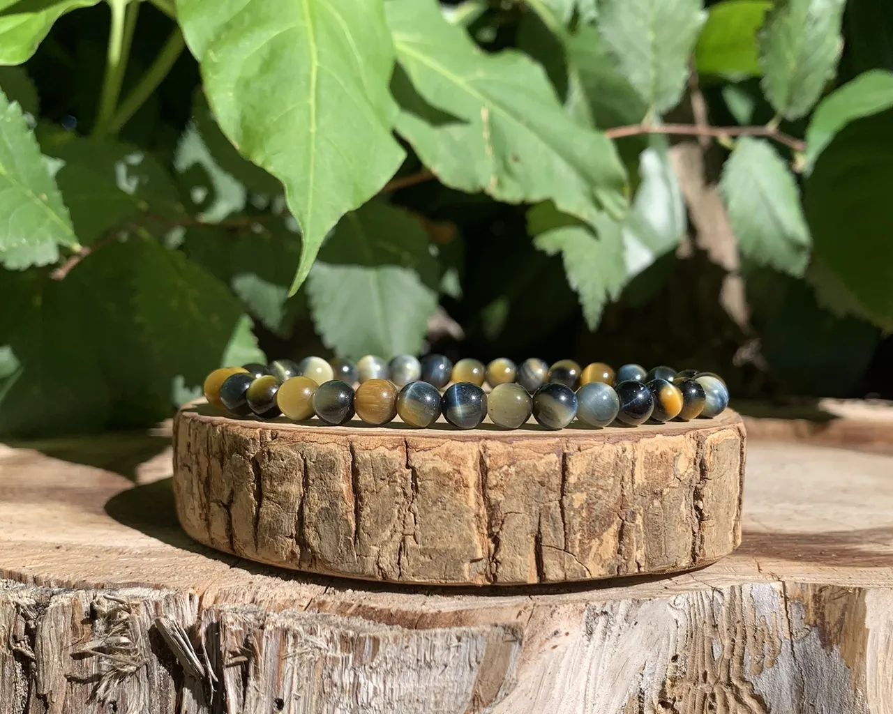 Bracelet Œil-de-Faucon Doré AAA Naturel Afrique du Sud - Anti-stress et Réalisation de soi - Pierre Top Qualité (la meilleure)