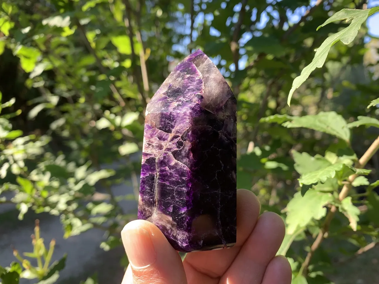 Pointe Améthyste ​Cacoxénite A naturelle Brésil