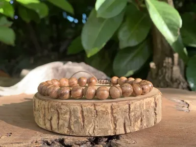 Bracelet Spirituel en Bois d'Encens d'Inde