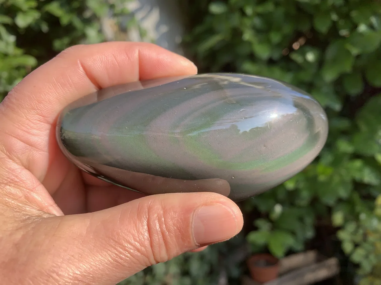 Galet Obsidienne Œil-Céleste AA - Pierre Naturelle Qualité Exceptionnelle Mexique