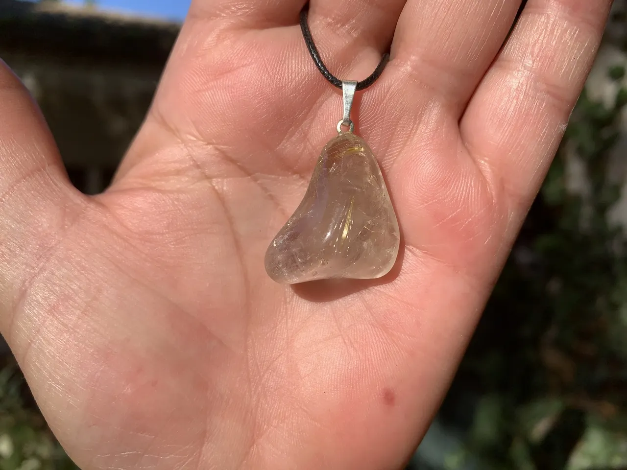 Cordon et Quartz Rutilé Doré A - Puissance et Force Mentale - Pierre Naturelle Brésil