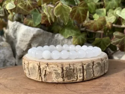 Bracelet Jade Blanc A Naturel - Chine