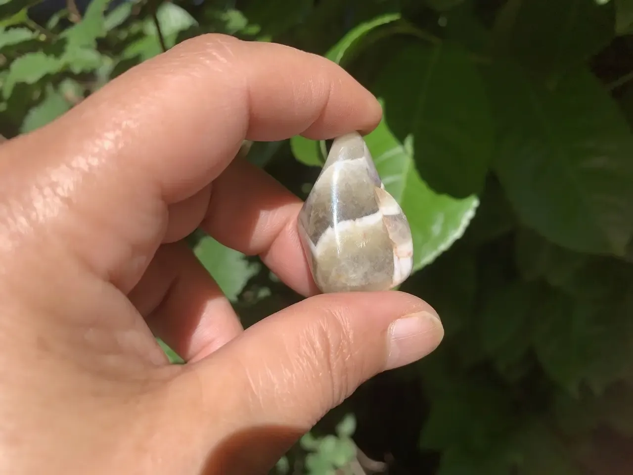 Pierre roulée Améthyste/Prasiolite AA - Quartz vert Naturel Rare - Zambie