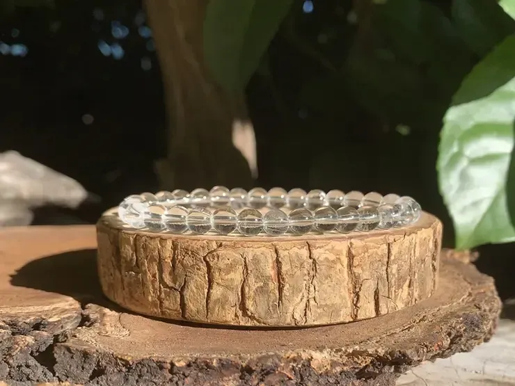 Bracelet Cristal de Roche naturel AAA - Vitalité & Sagesse