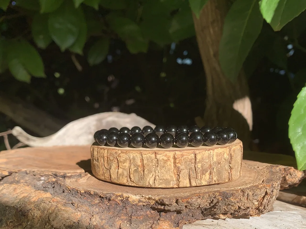 Bracelet Obsidienne noire naturelle AA - Protection & Ancrage