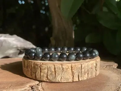 Bracelet énergétique Obsidienne Œil céleste AA