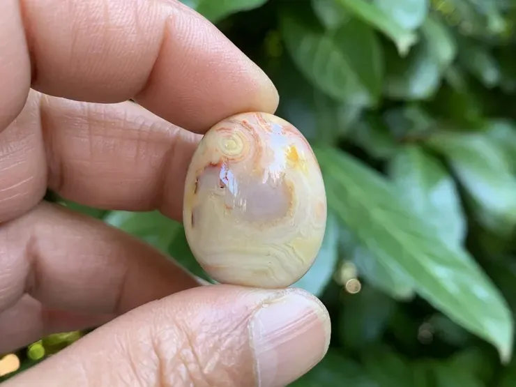 Pierre roulée Agate Crazy Lace AAA - Réalisation de soi - Pierre Naturelle Qualité Exceptionnelle Mexique