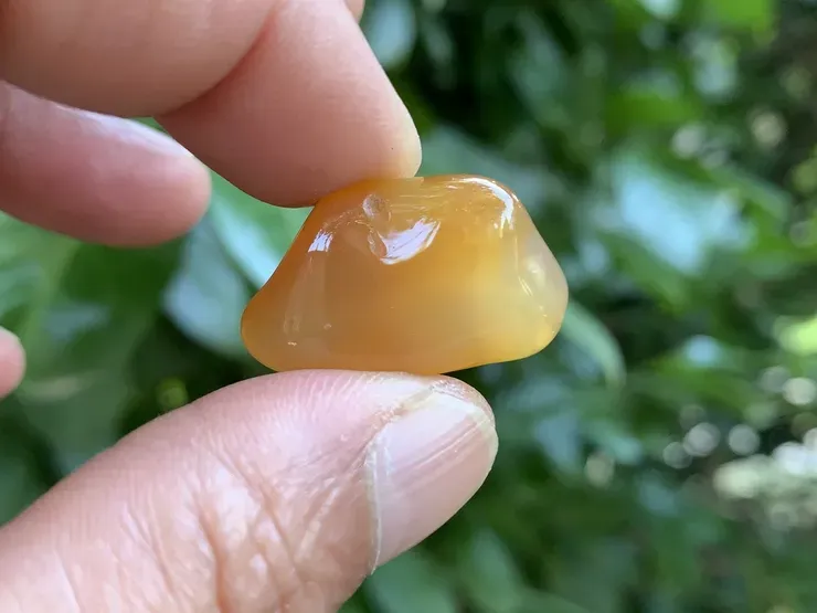 Pierre roulée Cornaline AA (8 g) - Brésil - Pierre Naturelle Qualité Supérieure