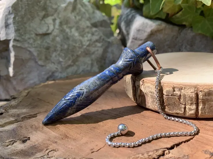 Pendule Professionnel Thot Lapis Lazuli AA - Pierre naturelle Qualité Supérieure