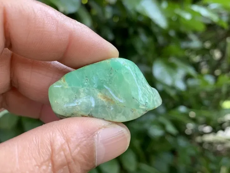 Pierre roulée Chrysoprase AA+ (18 g) - Australie - Pierre Naturelle Qualité Exceptionnelle