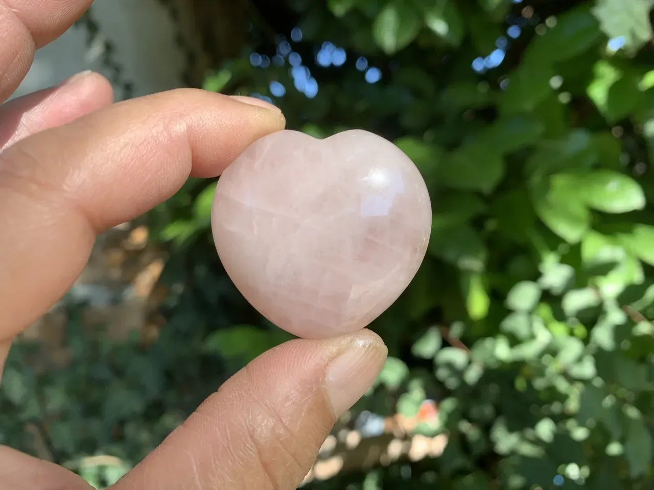 Cœur Quartz rose AA naturel — Brésil
