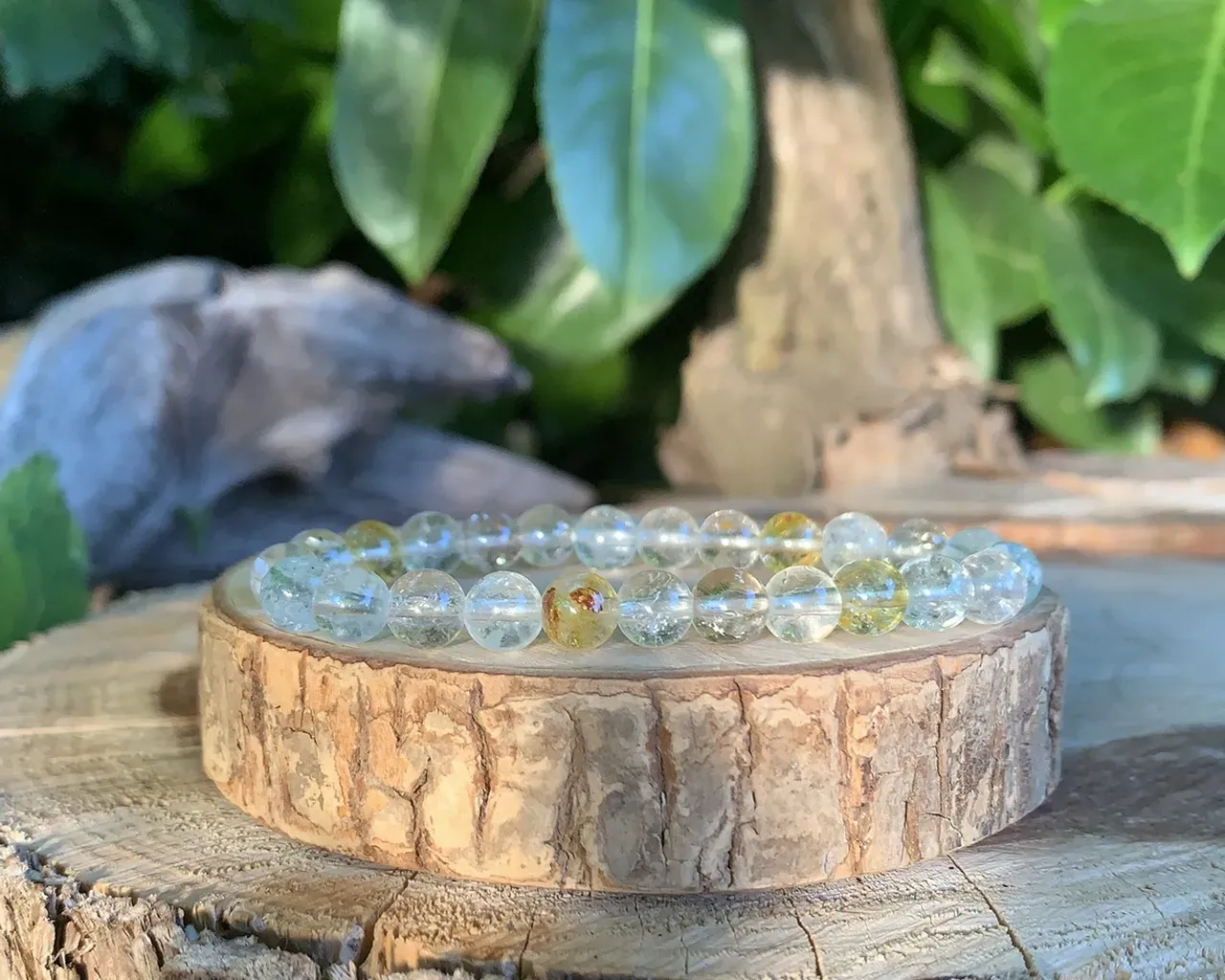 Bracelet Topaze multicolore AA+ naturelle — Pierre haut de gamme — Brésil Bracelet haut de gamme Topaze AA+ naturelle