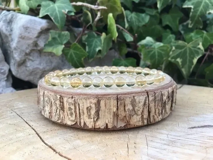 Bracelet Citrine AAA naturelle — Pierre non chauffée — Madagascar