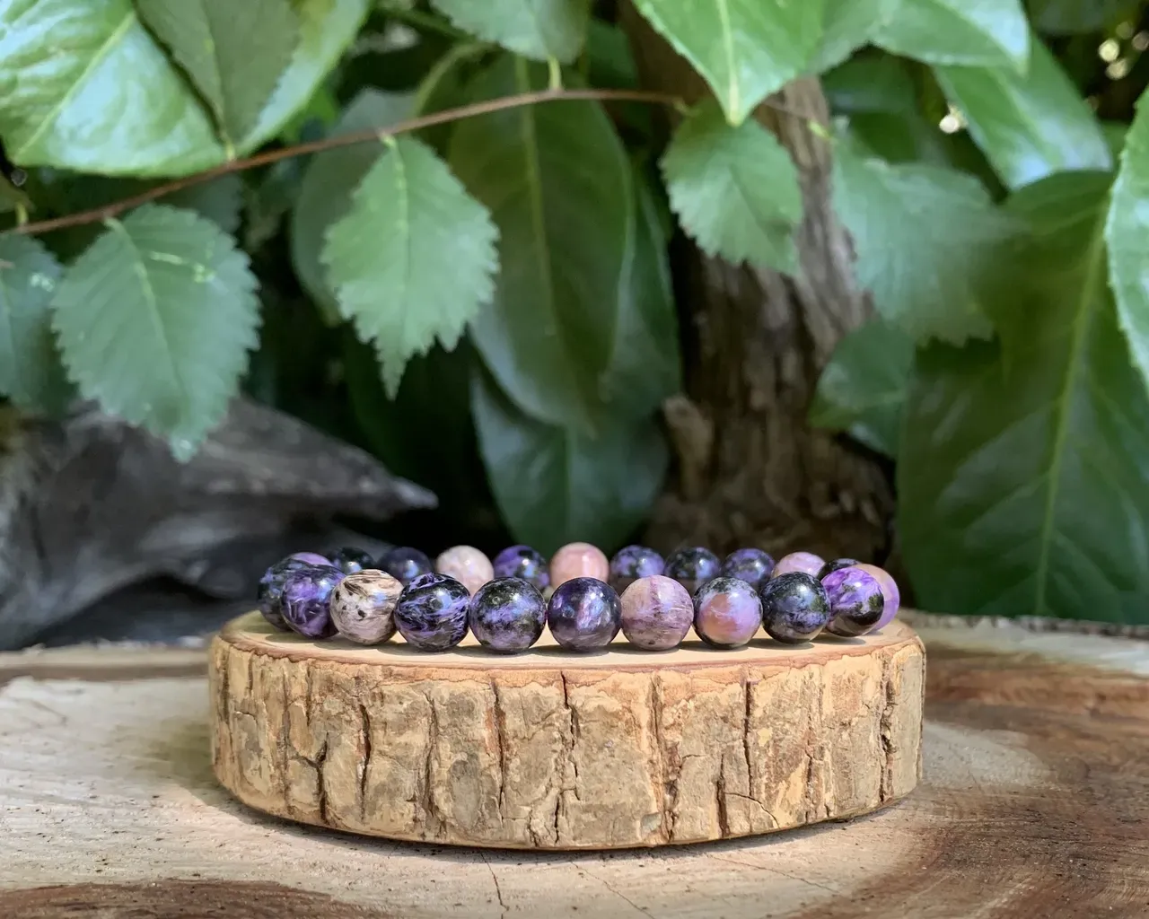 Bracelet Charoïte AA — Pierre naturelle rare — Russie