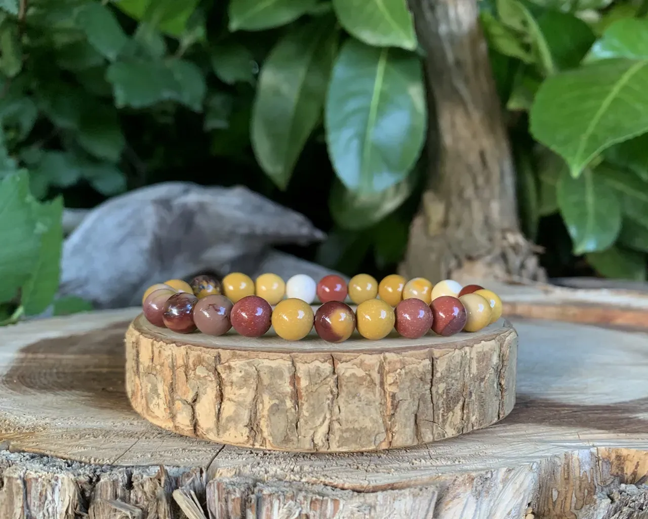 Bracelet pierre énergétique Jaspe Mokaïte