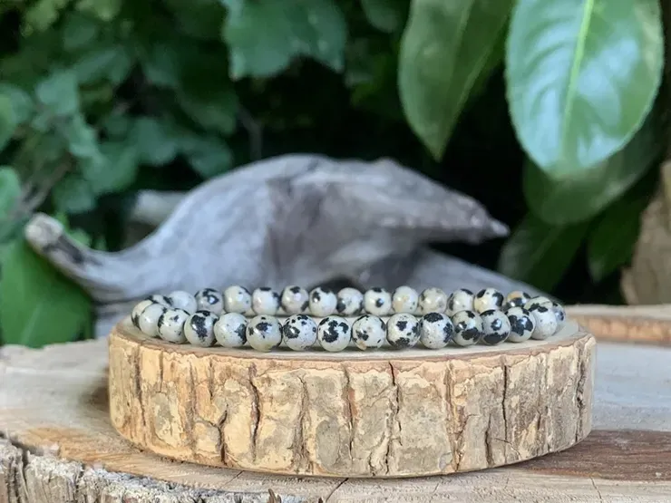 Bracelet Jaspe Dalmatien A Naturel - Mexique
