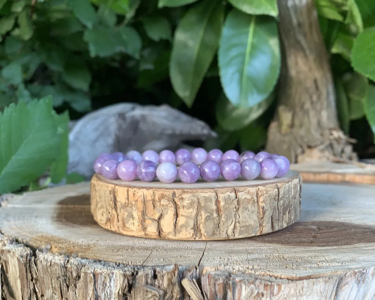 Bracelet Lépidolite A+