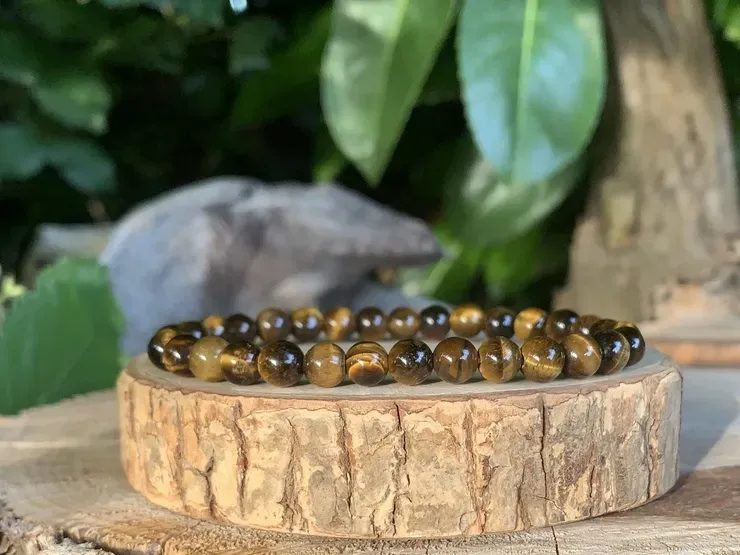 Bracelet Œil-de-Tigre A+ Naturel - Afrique du sud Bracelet Œil-de-Tigre A+ Naturel - Afrique du sud