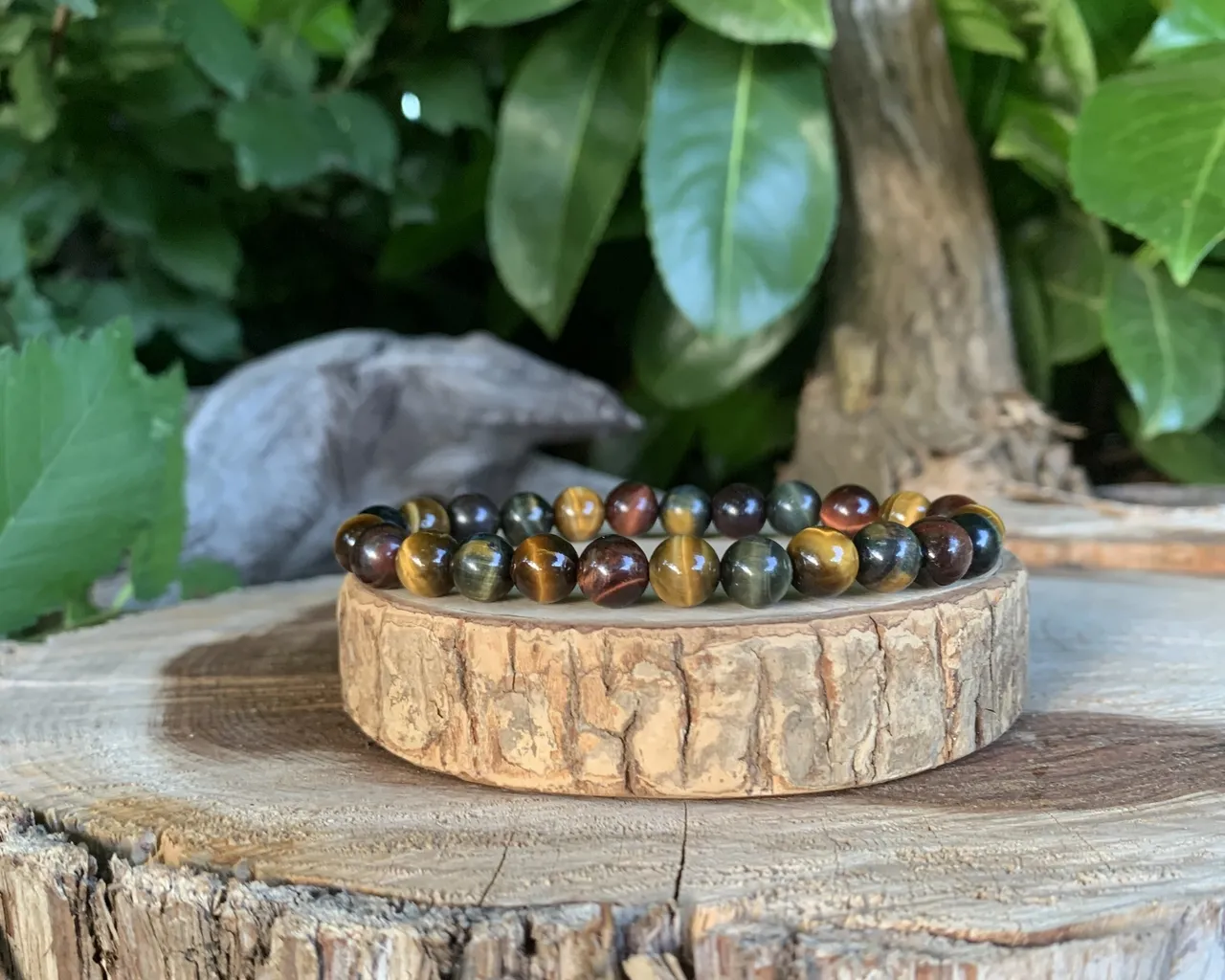 Bracelet Triple Protection pierres naturelles