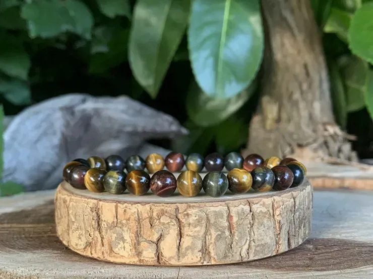 Bracelet Triple Protection pierres naturelles