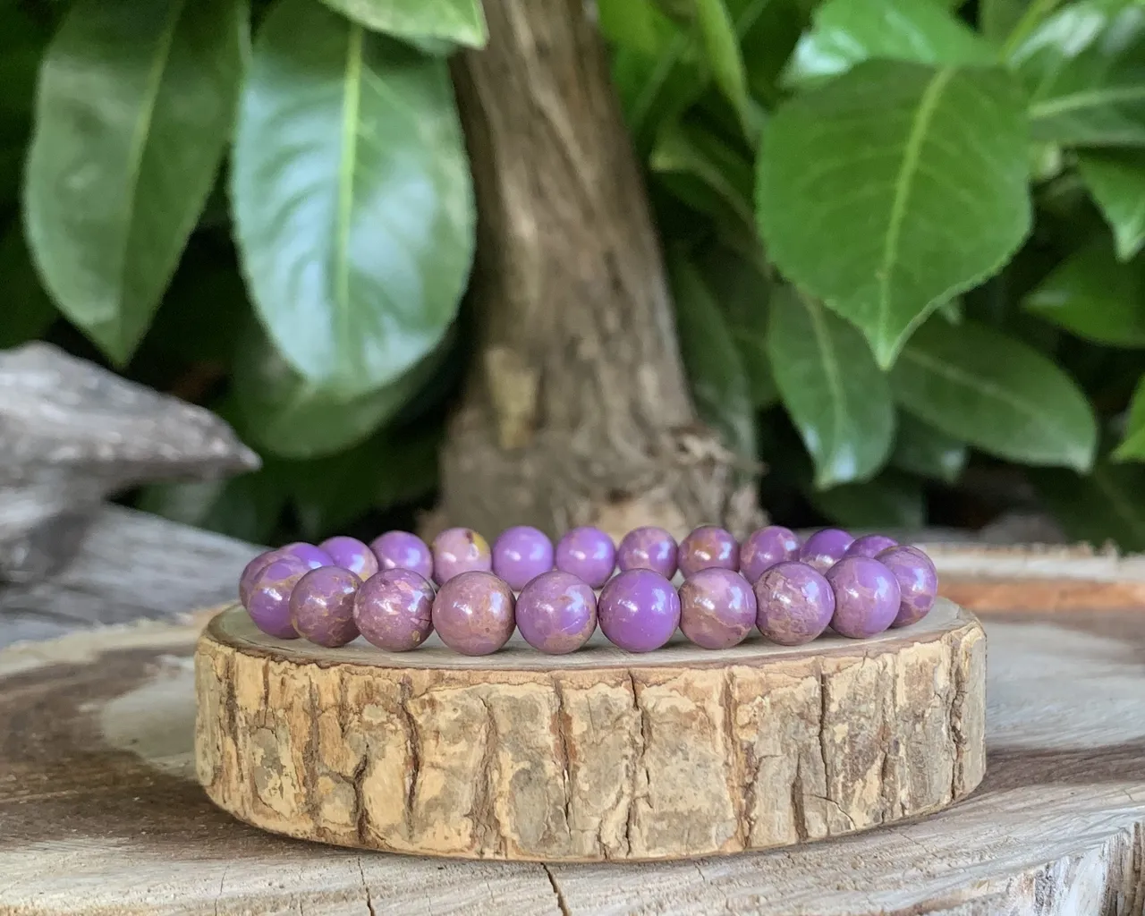 Bracelet Phosphosidérite A - Brésil - Pierre Naturelle Rare