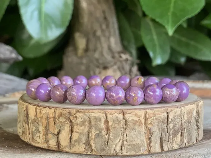 Bracelet Phosphosidérite A - Brésil - Pierre Naturelle Rare