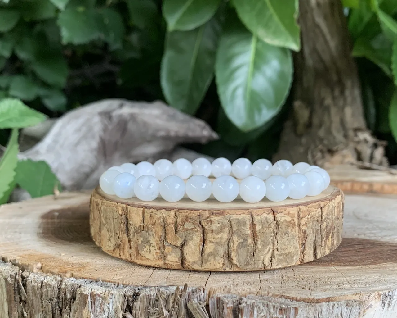 Bracelet Péristérite AA naturelle — Inde