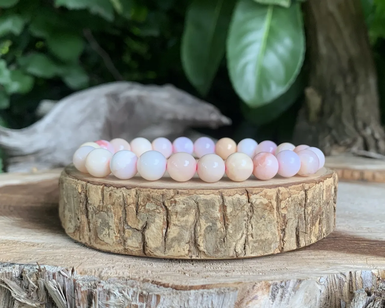 Bracelet Opale Rose AA Pierre Naturelle Rare
