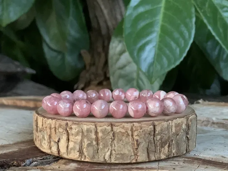 Bracelet Rhodochrosite AA - Pierre Naturelle Qualité Supérieure Argentine