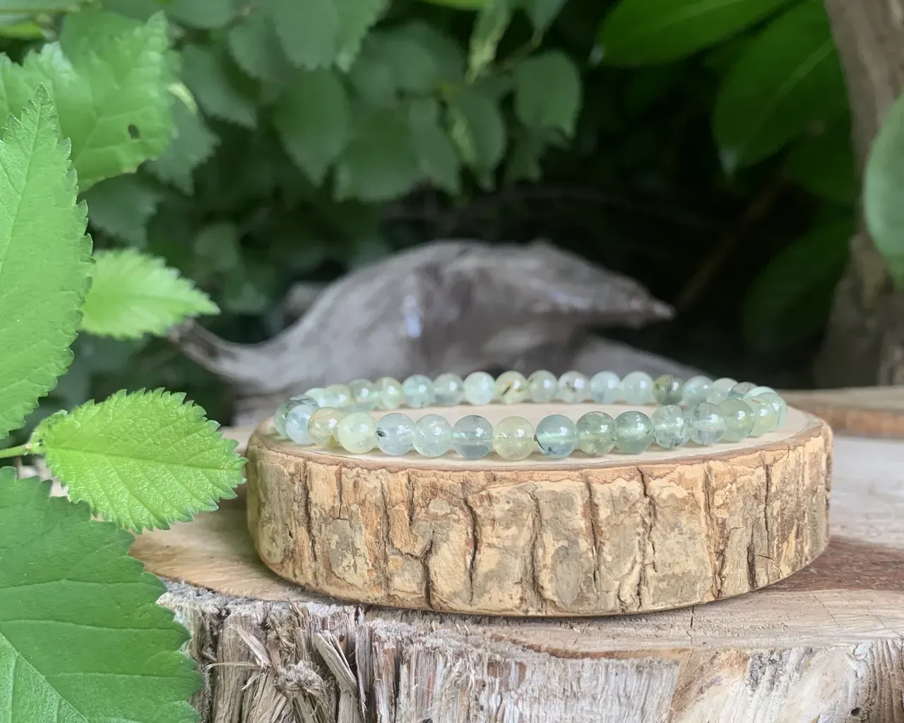 Bracelet Préhnite AA naturelle — Mali Bracelet Préhnite AA naturelle — Mali