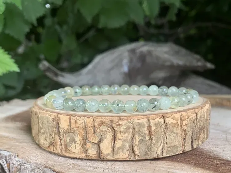 Bracelet Préhnite AA naturelle — Mali Bracelet Préhnite AA naturelle — Mali