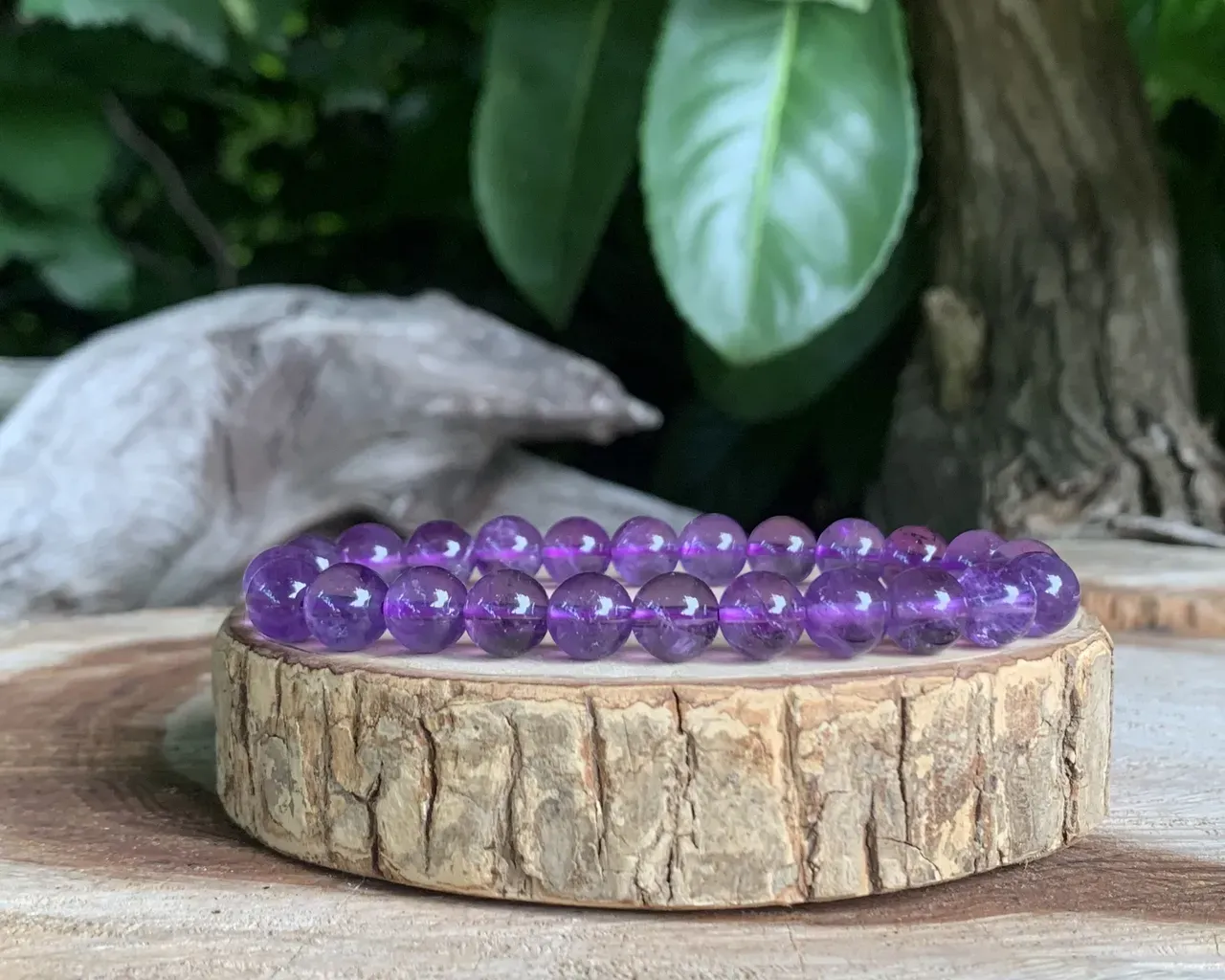 Bracelet lithothérapie Améthyste AAA