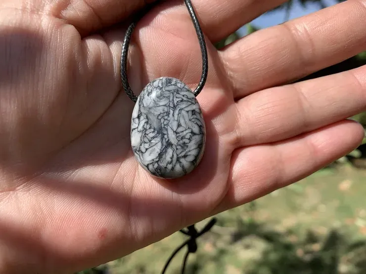 Cordon et Pinolite AA - Harmonie Yin et Yang - Pierre Naturelle Qualité Supérieure Autriche Pinolite AA