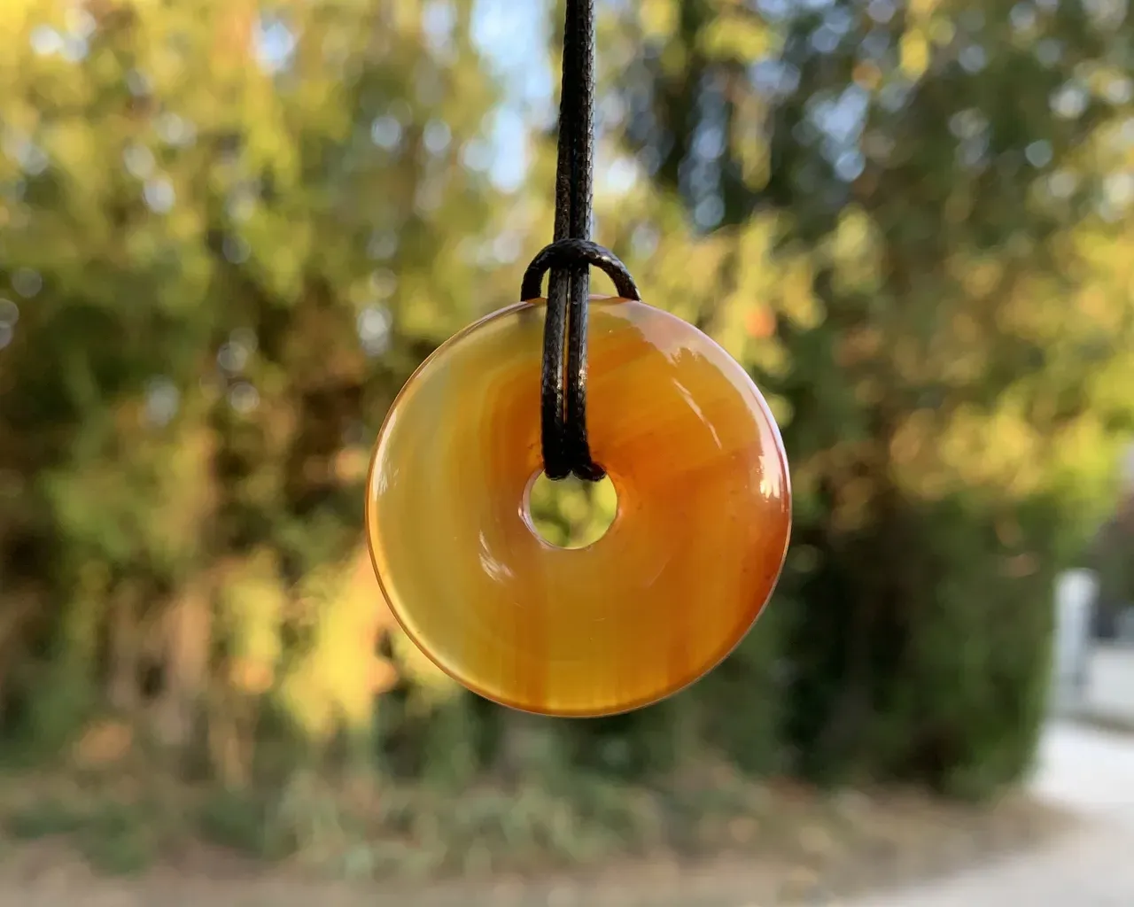 Donut 3 cm Cornaline AA naturelle 